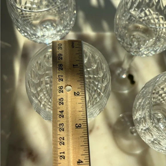 Elegant Waterford Colleen Crystal Goblets/Wine Glass Set of 4
